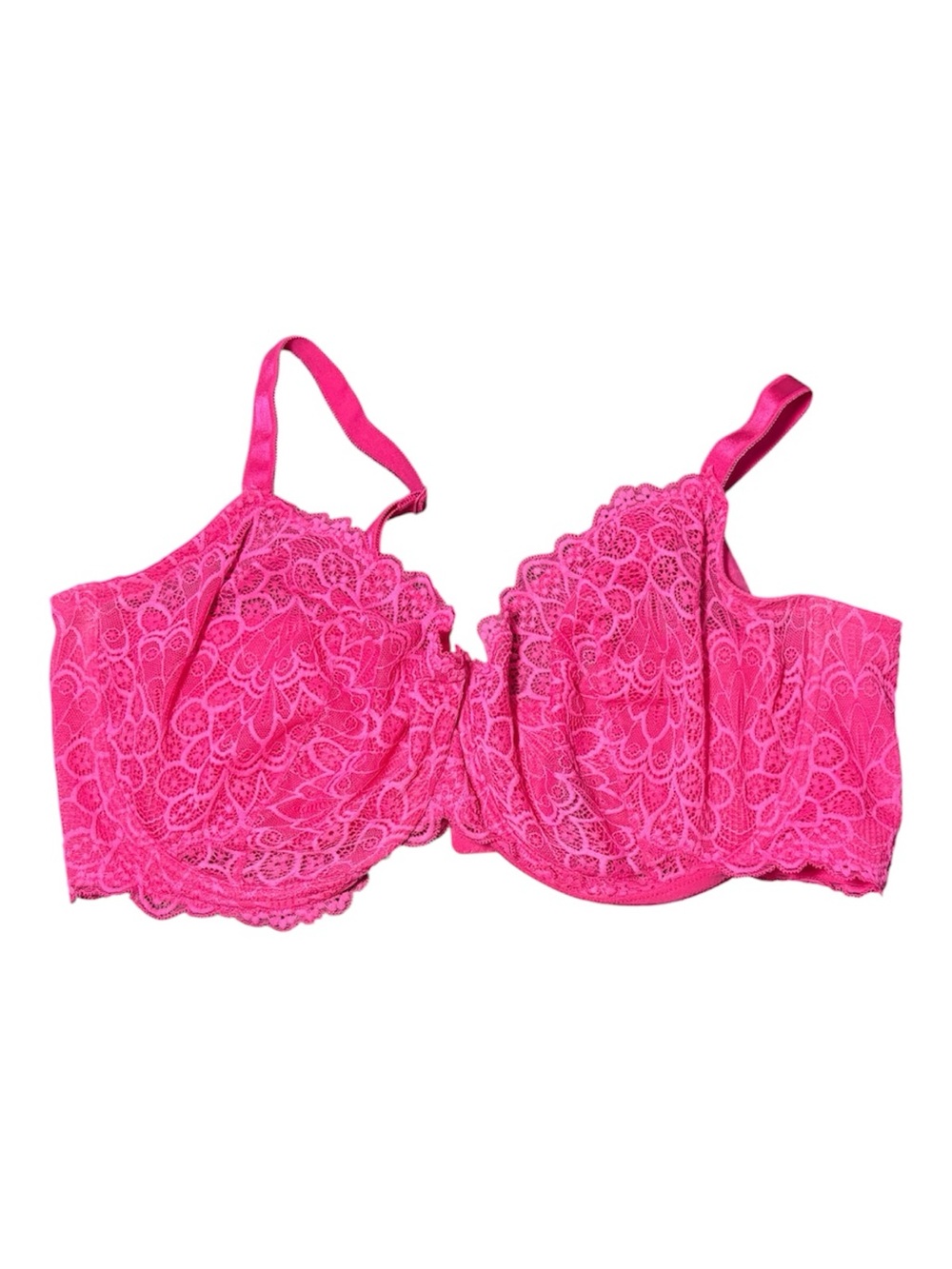 TORRID CURVE Hot Pink Lace Underwire Balconette